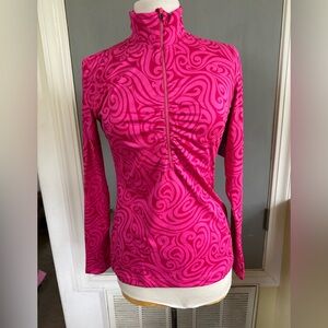 Athlete Pink Swirl Pattern Women's Top